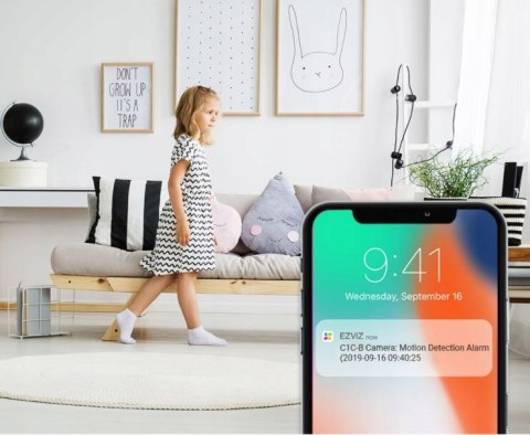 Kamera Wifi Ezviz Fullhd - Szerokokątny Obiektyw, Nocny, Montaż Magnetyczny