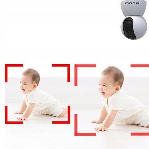 Kamera Wifi Ip 3Mp Obrotowa Z Audio I Detekcją Ruchu, Slot Microsd 128Gb