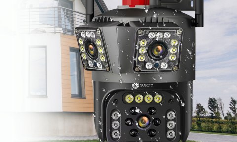 Kamera Wifi Ip Obrotowa Hd 2X2mp+Atrapa, Auto Tracking, 355°/110°, Ip66
