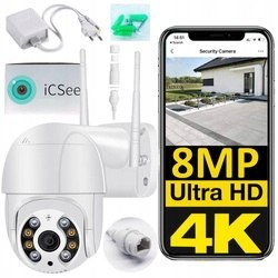 Kamera Zewnętrzna 4K 8Mp Wifi Ptz, Nocna Ir, Detekcja Ruchu, Ip66