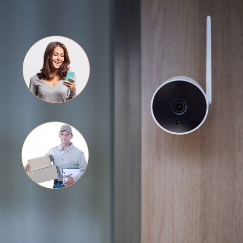 Kamera Zewnętrzna Full Hd 3Mp Wifi Tuya Ip66, 105° Kąt, Dwukom. Audio, Ir