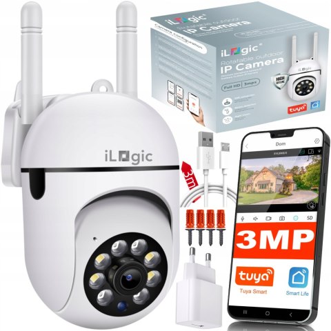 Kamera Zewnętrzna Ip Full Hd 3Mp 8X Zoom Ptz Dwukier Audio Tuya Smart Life