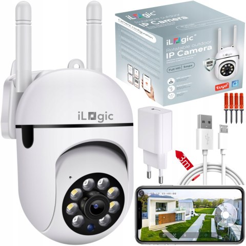 Kamera Zewnętrzna Ip Full Hd 3Mp 8X Zoom Ptz Dwukier Audio Tuya Smart Life
