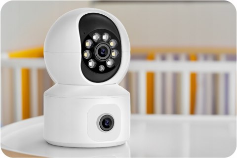 Obrotowa Kamera Ip Wifi 4Mp 2W1 Dwuobiektywowa Do Nani - Ptz I Detekcją