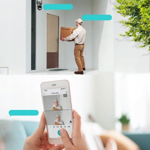 Zewnętrzna Kamera Ip Wifi 4Mpx Z Podwójnym Obiektywem I Śledzeniem Ip66