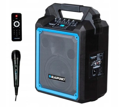 Głośnik Przenośny Blaupunkt Mb06 500W Karaoke Usb/Sd/Fm Mic Pilot Niebieski