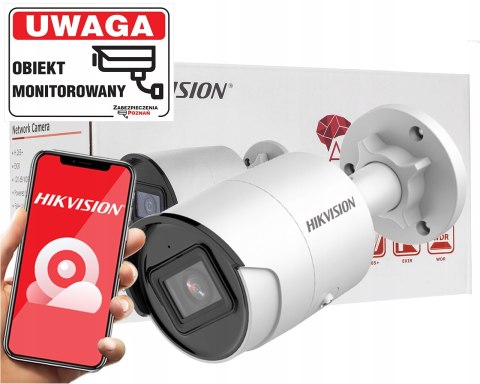 Hikvision 8Mpx Kamera Ip Acusense Poe 2.8Mm Ir40m Slot Sd Ip67 Darkfighter