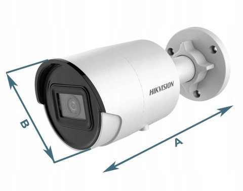 Hikvision 8Mpx Kamera Ip Acusense Poe 2.8Mm Ir40m Slot Sd Ip67 Darkfighter
