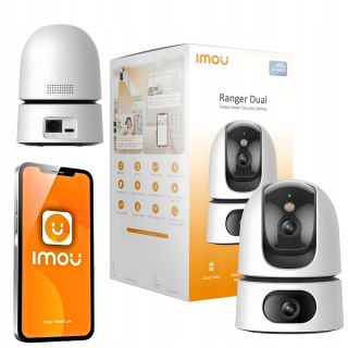 Imou Ranger Dual 8Mp - Obrotowa Kamera Wewnętrzna 3Mp/5Mp, Noktowizja Alarm