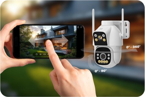Kamera Ip 2X2mpx Gsm 4G Lte Z Dźwiękiem, Detekcją Ruchu, Ip66