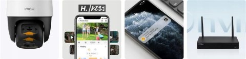 Kamera Ip 3K Uhd 4G Lte 360° Obrót, Dźwięk 110Db, Imou Cruiser Sc 5Mp Biała