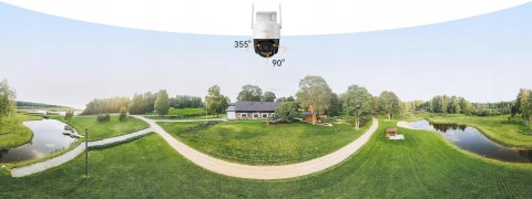 Kamera Ip 3K Uhd 4G Lte 360° Obrót, Dźwięk 110Db, Imou Cruiser Sc 5Mp Biała