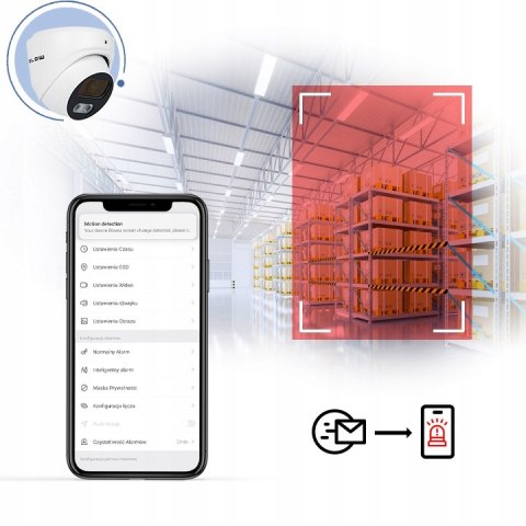 Kamera Ip 8Mp Metalowa Poe 2,8Mm Starlight Detekcja Wdr 120Db Onvif Ip67