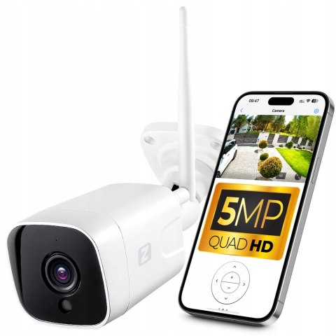 Kamera Ip A5 Wifi 5Mp Z Audio, Ip66, Dla Micro Sd Do 128Gb - Zintronic