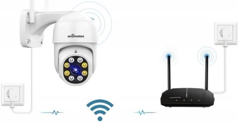 Kamera Ip Bezprzewodowa 8Mpx 4K Tuya Smart - Obrotowa, Led, Detekcja Ruchu