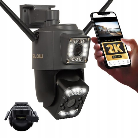 Kamera Ip Blow H-332-B Wifi 2Mp Z Obrotem, Zoom I Audio Dwukierunkowym