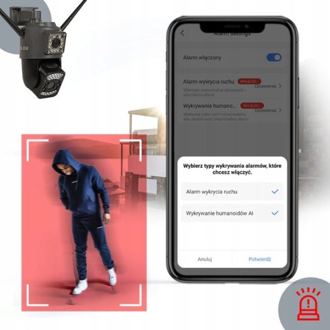 Kamera Ip Blow H-332-B Wifi 2Mp Z Obrotem, Zoom I Audio Dwukierunkowym