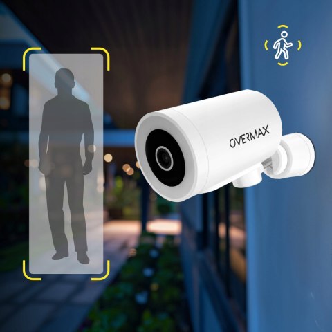 Kamera Ip Bullet Zewnętrzna 4Mp Obrotowa 350° Podgląd Na Żywo I Alarm Biała