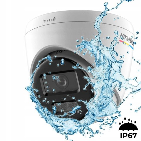 Kamera Ip Wewnętrzna Kopułowa Hikvision 6Mpx Poe, Colorvu, Smart Md, Biała