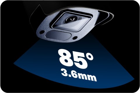 Kamera Ip Zewnetrzna 4Mpx Poe 3.6Mm 30M Ir Audio Detekcja Ruchu Ip66 Czarna
