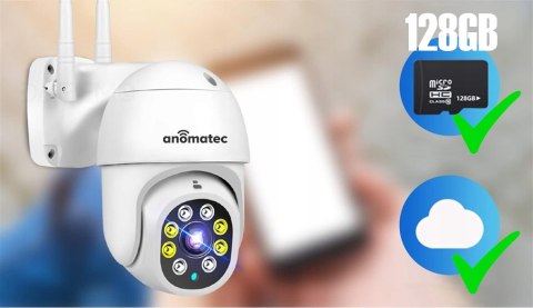 Kamera Obrotowa Wifi Zewnętrzna 4Mp Ip63 Nocny Podgląd 25M Zoom X4 Tuya