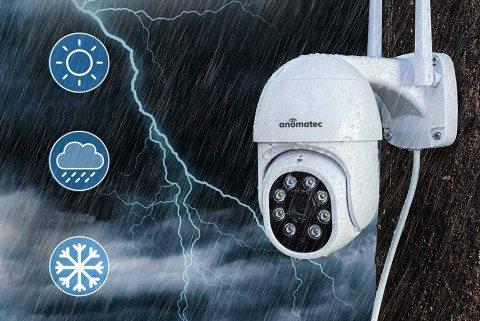 Kamera Obrotowa Wifi Zewnętrzna 4Mp Ip63 Nocny Podgląd 25M Zoom X4 Tuya