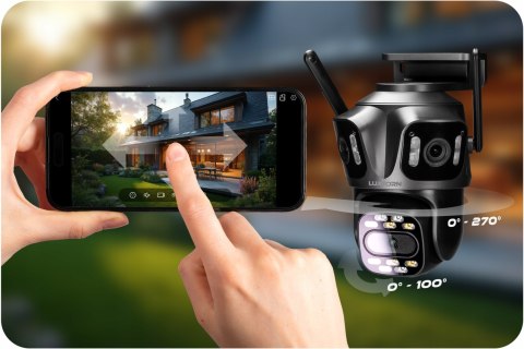 Kamera Ptz Luxtorn Ics224tl - 3 Obiektywy, 4Mp, Ip65, Wifi, Audio