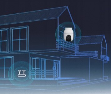 Kamera Wifi Ezviz C8c 1080P Obrotowa 360° Ai Detekcja Ruchu Dual Light
