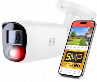 Kamera Zewnetrzna Ip 5Mp Poe 2.8Mm Dual Light Audio Ip67 30M Ir Detekcja