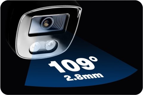 Kamera Zewnetrzna Ip 5Mp Poe 2.8Mm Dual Light Audio Ip67 30M Ir Detekcja