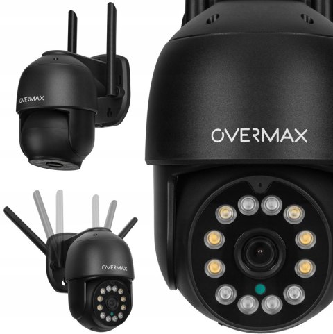 Kamera Zewnętrzna Obrotowa 2.5K Ultra Hd 4X Zoom Ptz Ip66 Wifi Smart 12 Led