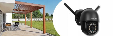 Kamera Zewnętrzna Obrotowa 2.5K Ultra Hd 4X Zoom Ptz Ip66 Wifi Smart 12 Led