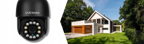 Kamera Zewnętrzna Obrotowa 2.5K Ultra Hd 4X Zoom Ptz Ip66 Wifi Smart 12 Led