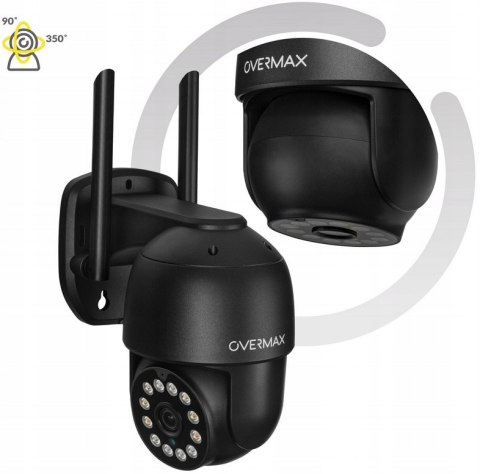 Kamera Zewnętrzna Obrotowa 2.5K Ultra Hd 4X Zoom Ptz Ip66 Wifi Smart 12 Led