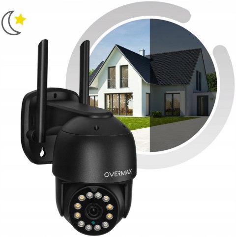 Kamera Zewnętrzna Obrotowa 2.5K Ultra Hd 4X Zoom Ptz Ip66 Wifi Smart 12 Led