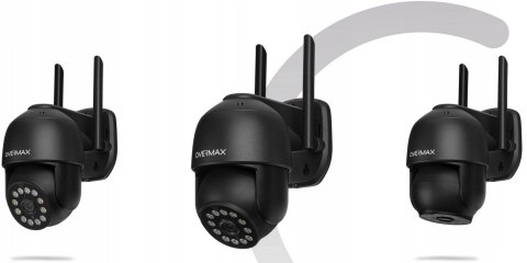 Kamera Zewnętrzna Obrotowa 2.5K Ultra Hd 4X Zoom Ptz Ip66 Wifi Smart 12 Led