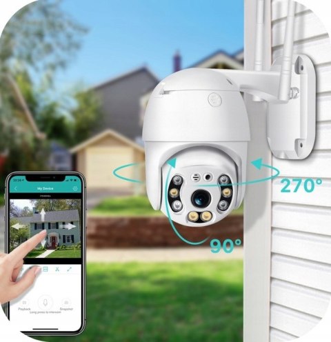 Kamera Zewnętrzna Wifi 1080P Z Detekcją Ruchu I Zoom 4X Ghh