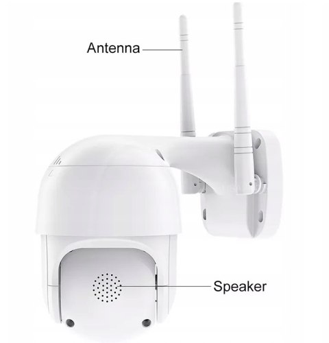 Kamera Zewnętrzna Wifi 5Mpx Ultra Hd 6X Zoom Twarzy / Ruchu Podgląd Ip66