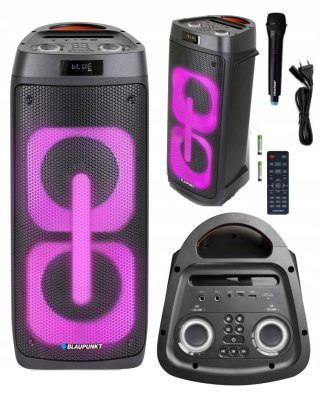 Kolumna Aktywna Blaupunkt Pb50led Partybox Karaoke Led Usb/Fm Z Pilotem