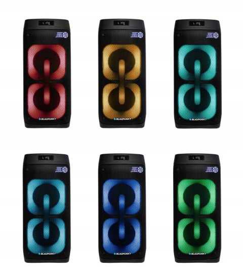 Kolumna Aktywna Blaupunkt Pb50led Partybox Karaoke Led Usb/Fm Z Pilotem