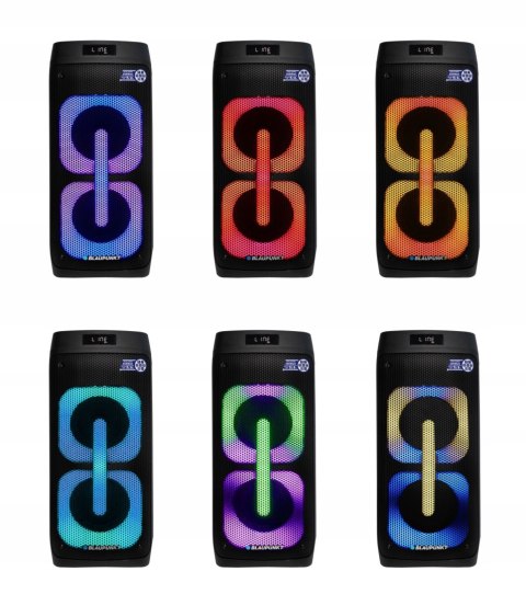 Kolumna Aktywna Blaupunkt Pb50led Partybox Karaoke Led Usb/Fm Z Pilotem