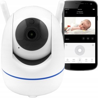 Mini Kamera Wifi Obrotowa 360° Full Hd, Sterowana Telefonem Z Dźwiękiem