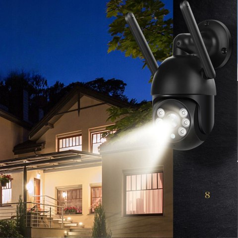Nowoczesna Kamera Zewnętrzna Ip Wifi 8Mpx 4K Z Zoomem I Mikrofonem
