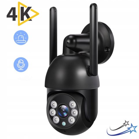 Nowoczesna Kamera Zewnętrzna Ip Wifi 8Mpx 4K Z Zoomem I Mikrofonem