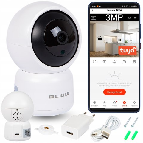 Obrotowa Kamera Ip Wifi 3Mp Ultra Hd Z Audio, Niania Oraz Detekcją Ruchu