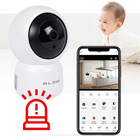 Obrotowa Kamera Ip Wifi 3Mp Ultra Hd Z Audio, Niania Oraz Detekcją Ruchu