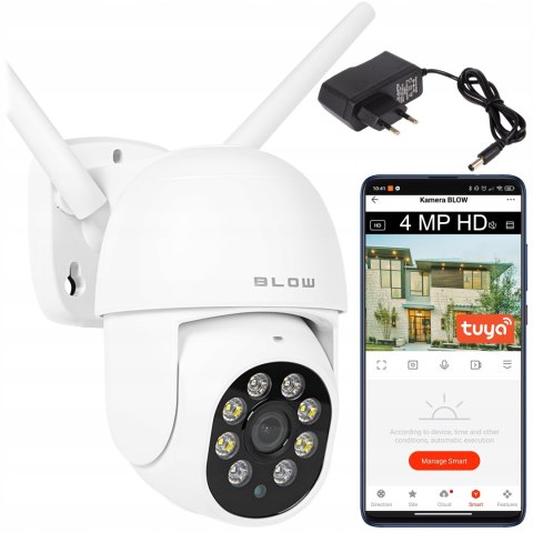 Obrotowa Kamera Ip Wifi 4Mp Wqhd 4X Zoom, Ruch Tracking I Audio Tuya Smart