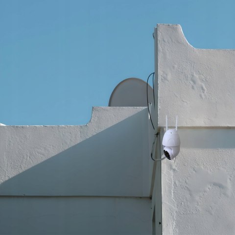 Obrotowa Kamera Zewnętrzna Wifi 2Mp 4X Zoom Z Detekcją Ruchu I Kartą 32Gb
