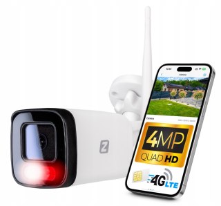 Kamera zewnętrzna Zintronic A4 GSM 4 Mpx, 4G, zoom 4x, IP66