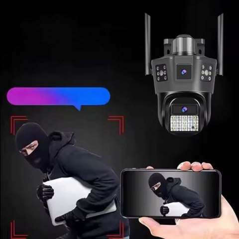 Kamera zewnętrzna Inbeno 9482 9 Mpx, 4G LTE, trzy obrazy, IP66